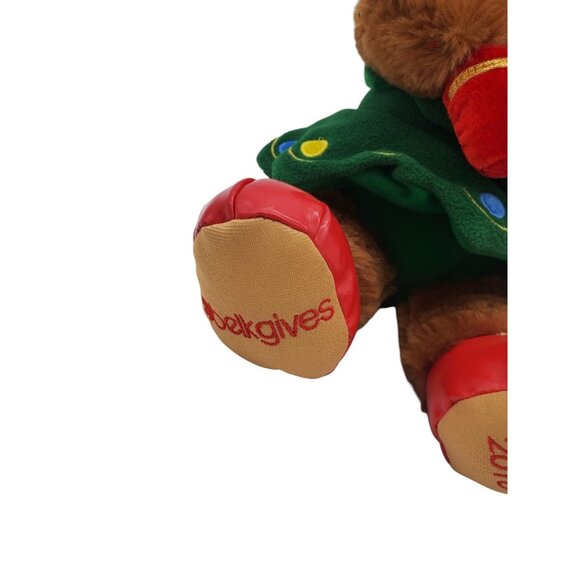 Rare Hard to Find Colletable Belk Gives 2016 Charity Bear Plush Toy Brown Red - Picture 4 of 7